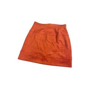 BeBe Mini Skirt Womens 2 Velvet Red Zip Back Y2K Fitted